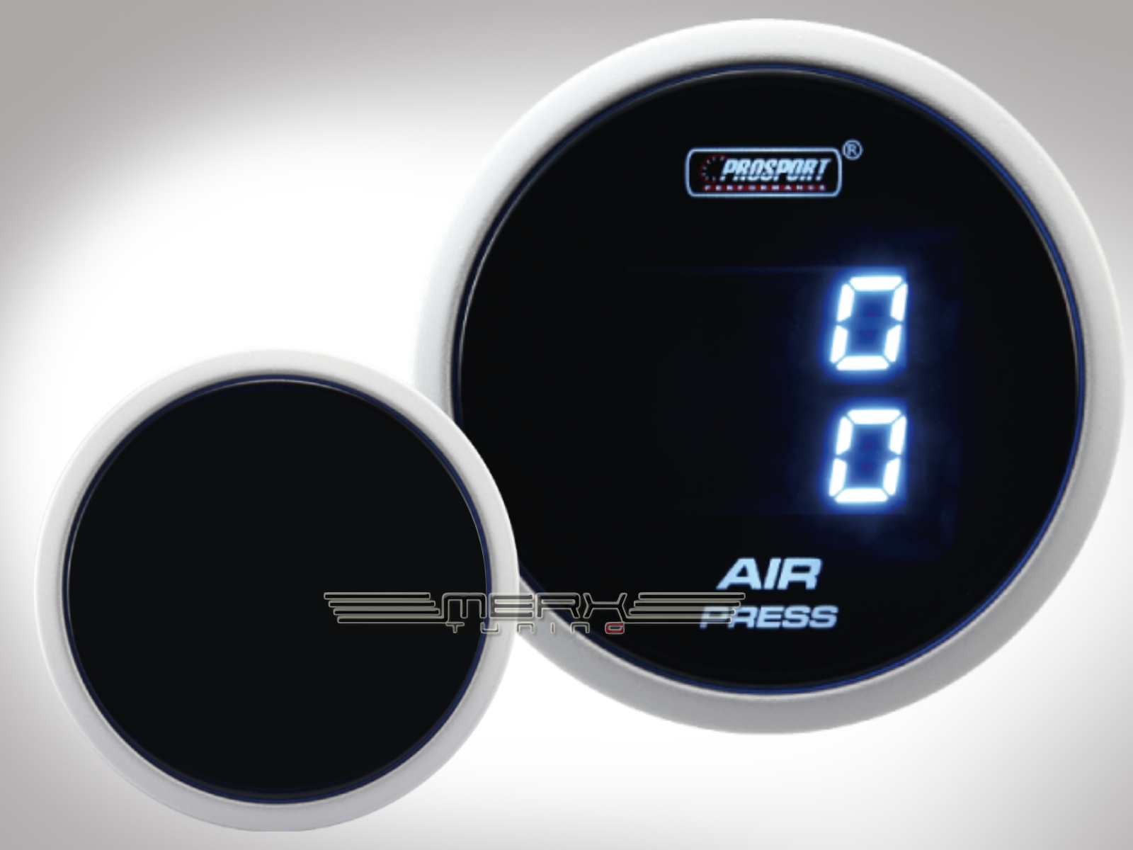 Luftfahrwerk Digital Anzeige Airride Dual Serie 52mm Blau