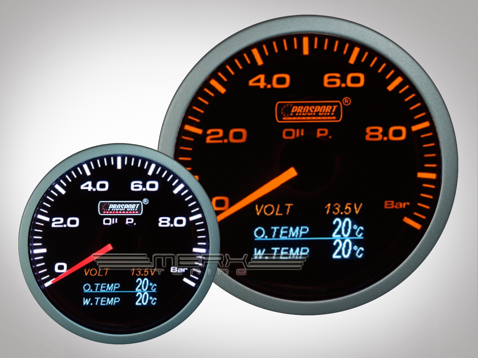 Öldruckanzeige (inkl. Öltemperatur, Wassertemperatur, Volt) 4in1