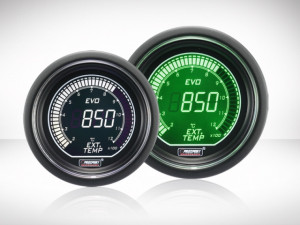 Abgastemperatur Anzeige Grün/ Weiss EVO Series 52mm