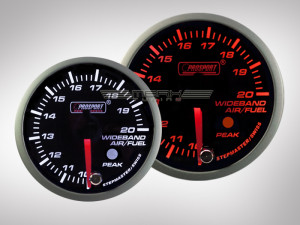 Breitband Lambda Anzeige Racing Premium Serie Orange/ Weiss 52mm