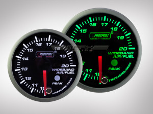 Breitband Lambda Anzeige Racing Premium Serie Grün/ Weiss 52mm