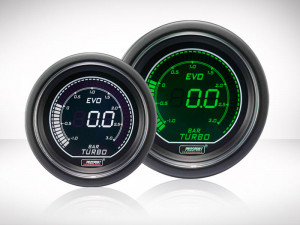Ladedruck Anzeige Grün/Weiss EVO Serie 52mm 