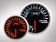 Benzin-Luft-Gemisch Anzeige BF Performance Serie Orange/ Weiss 52mm